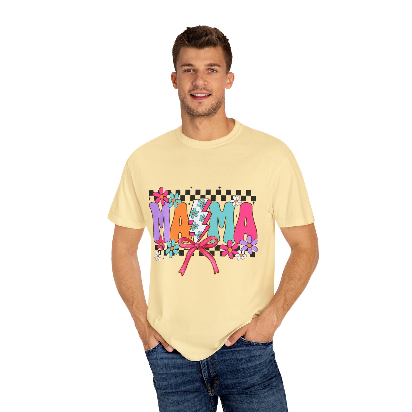 Colorful Mama T-Shirt | Vibrant Unisex Garment-Dyed Tee for Moms