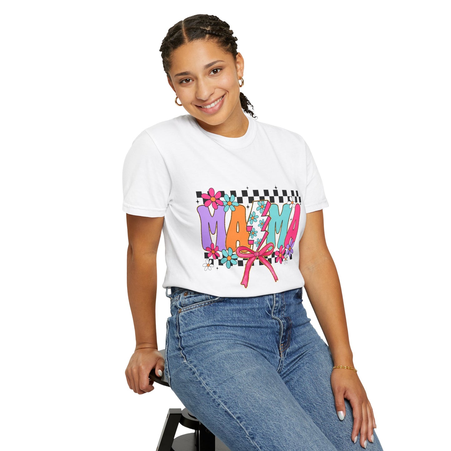 Colorful Mama T-Shirt | Vibrant Unisex Garment-Dyed Tee for Moms