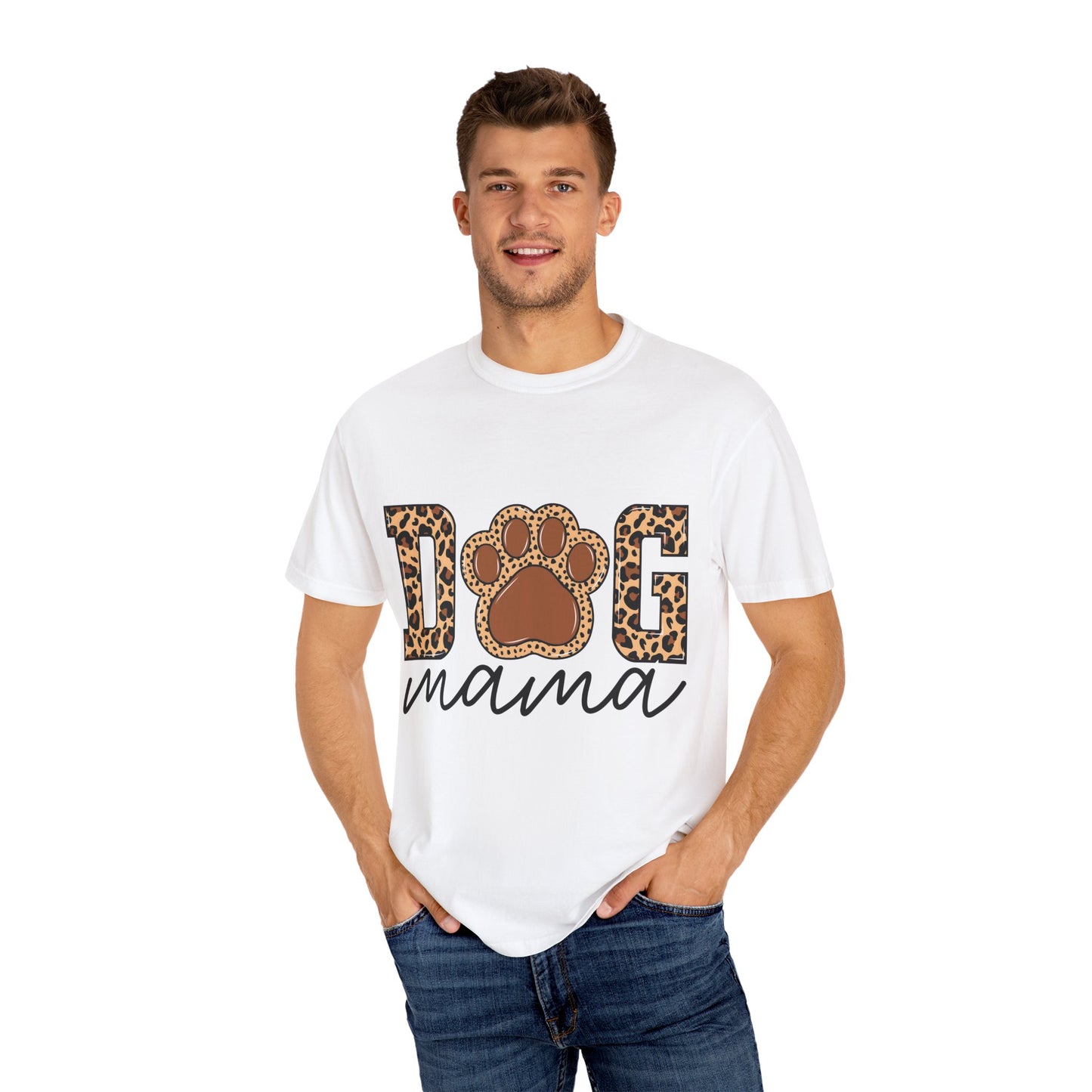 Dog Mama Unisex Garment-Dyed T-Shirt β Perfect Gift for Dog Lovers
