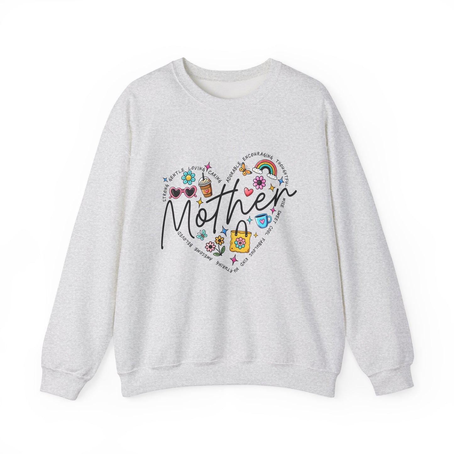 Mother Heart Sweatshirt - Unisex Heavy Blend⢠Crewneck for Mother's Day