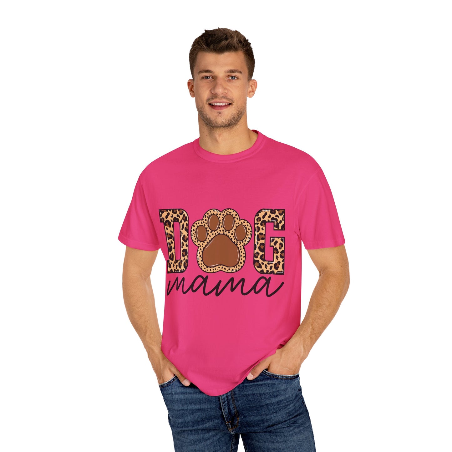 Dog Mama Unisex Garment-Dyed T-Shirt β Perfect Gift for Dog Lovers