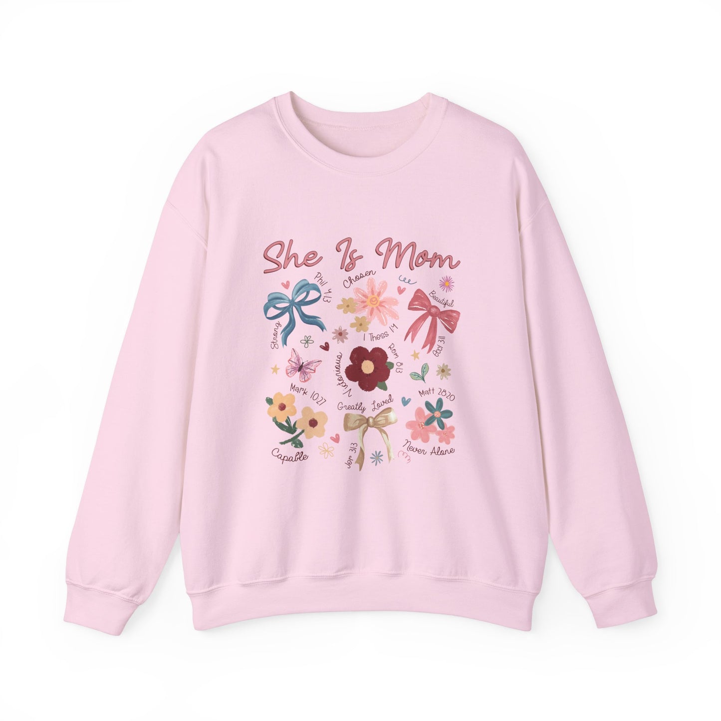 Mom Floral Graphic Sweatshirt - Perfect Gift for Mother's Day