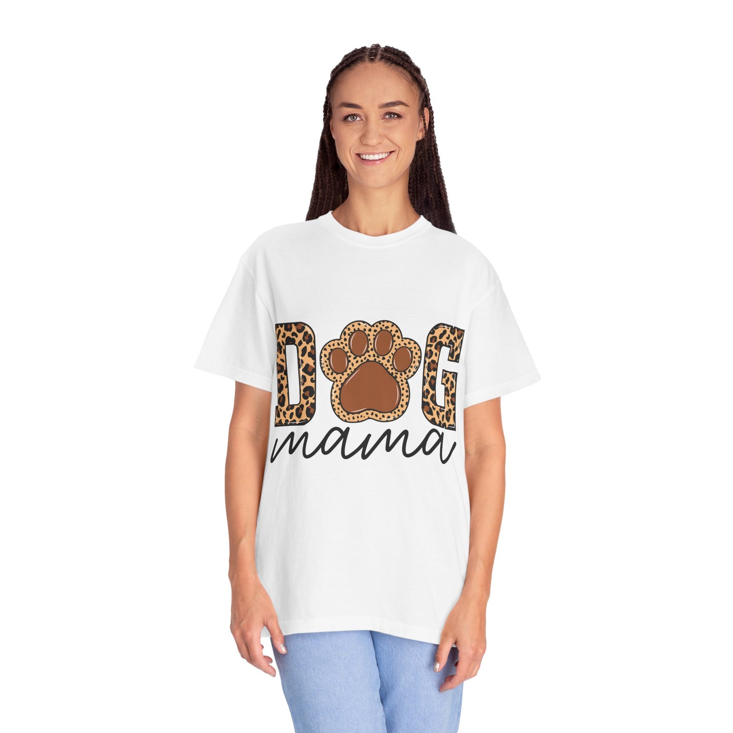 Dog Mama Unisex Garment-Dyed T-Shirt β Perfect Gift for Dog Lovers