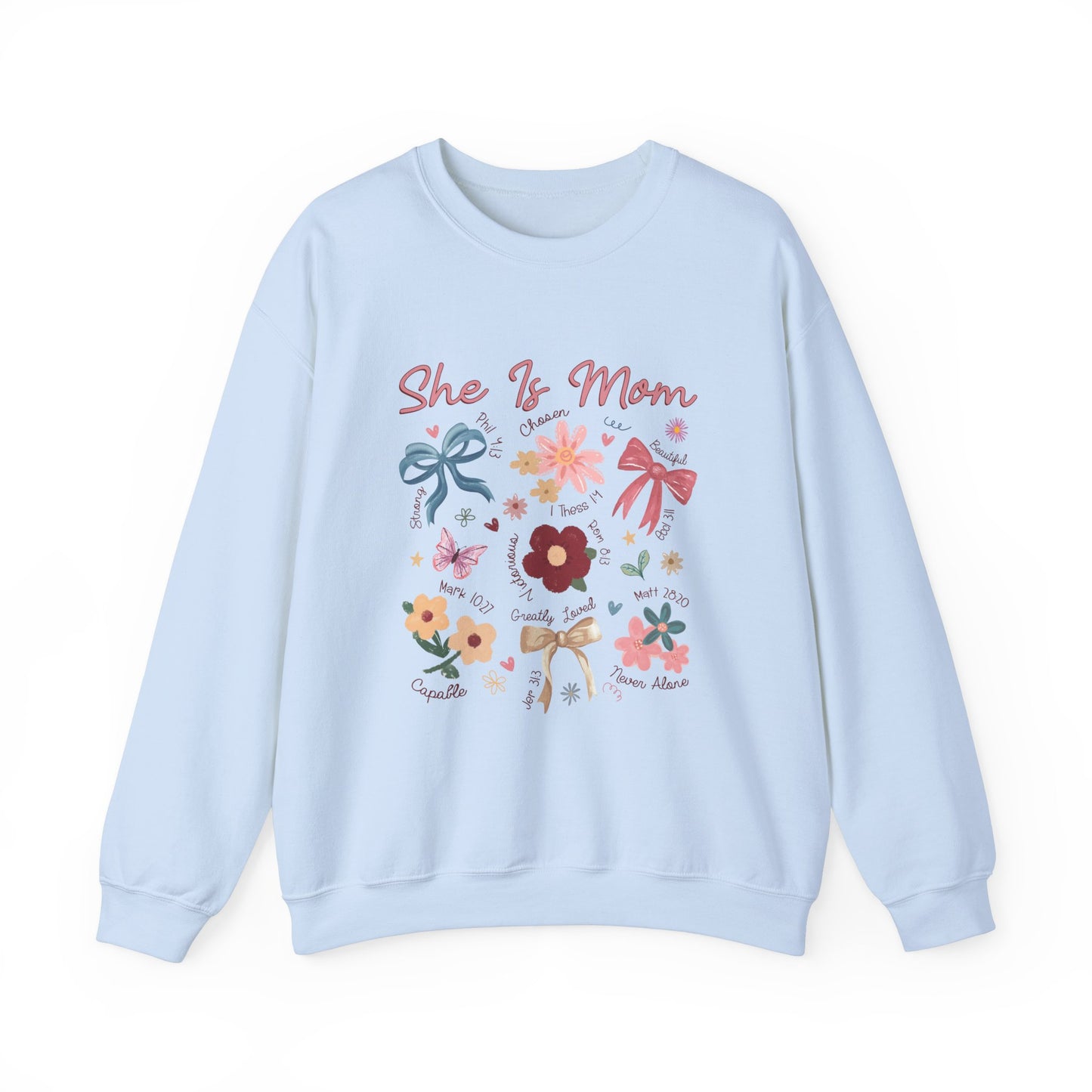 Mom Floral Graphic Sweatshirt - Perfect Gift for Mother's Day
