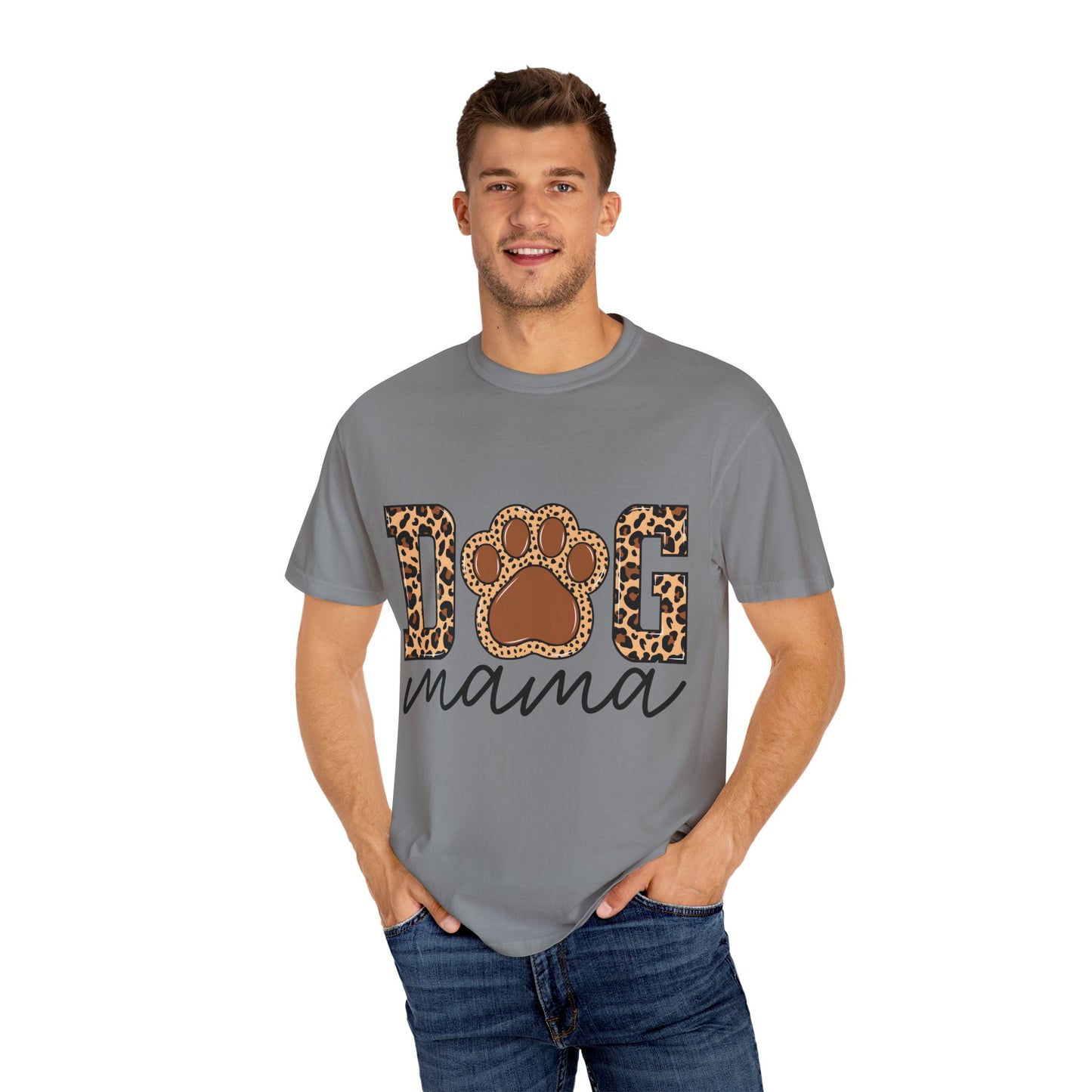 Dog Mama Unisex Garment-Dyed T-Shirt β Perfect Gift for Dog Lovers