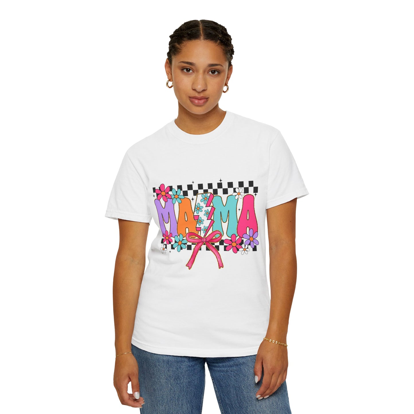 Colorful Mama T-Shirt | Vibrant Unisex Garment-Dyed Tee for Moms