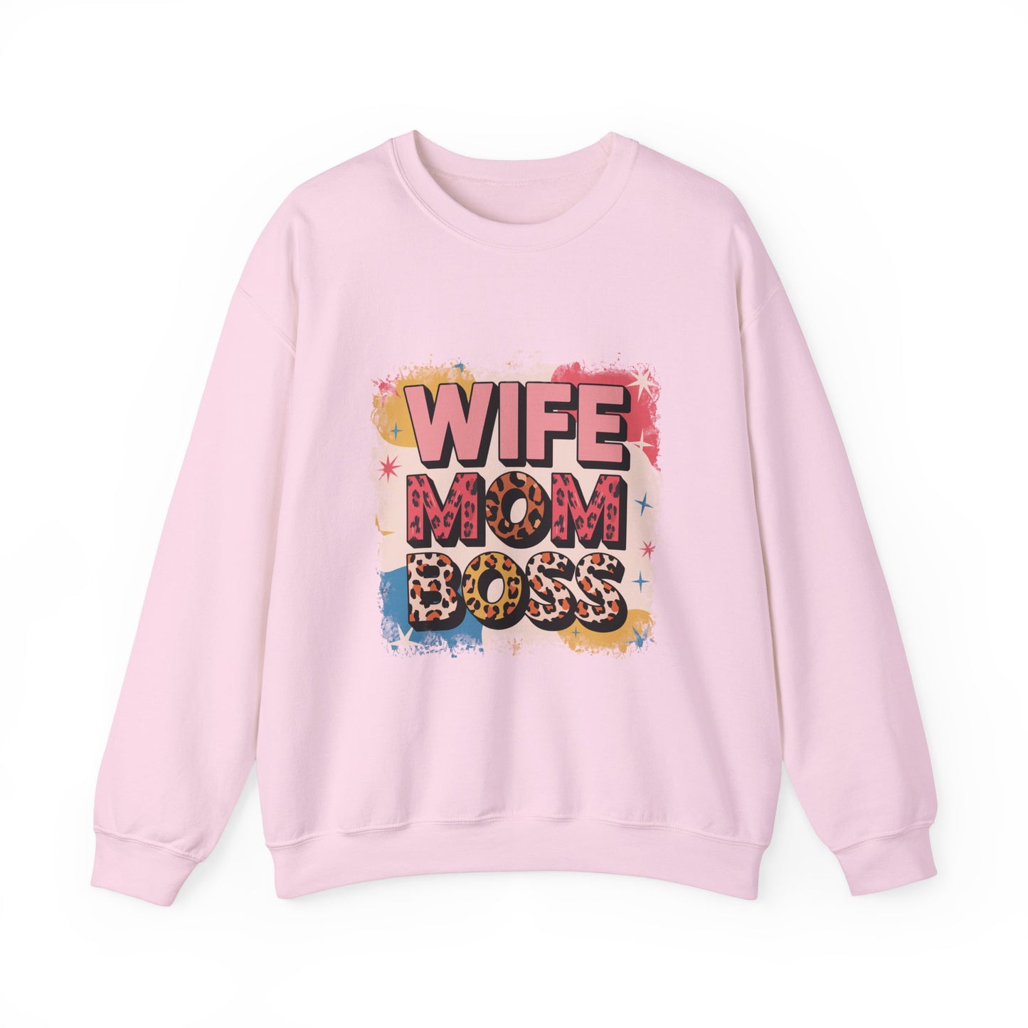 Wife Mom Boss Sweatshirt - Cozy Unisex Crewneck for Moms