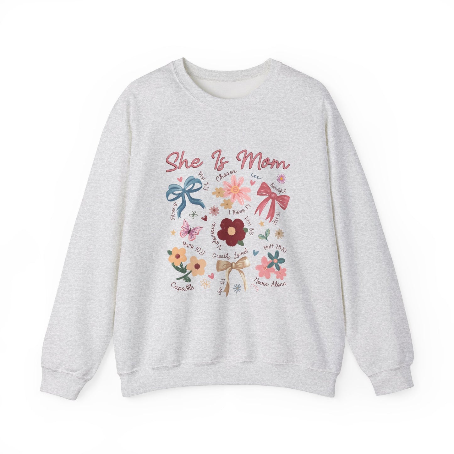 Mom Floral Graphic Sweatshirt - Perfect Gift for Mother's Day