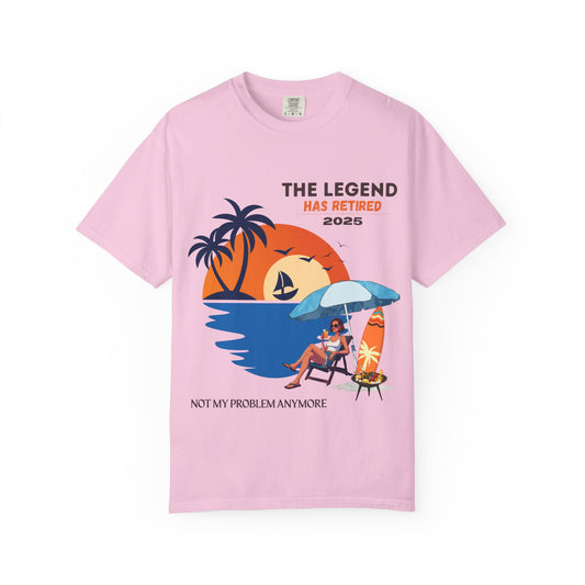 Retirement Legend Unisex T-Shirt - Fun Vacation Vibe, Perfect Gift for Retirees