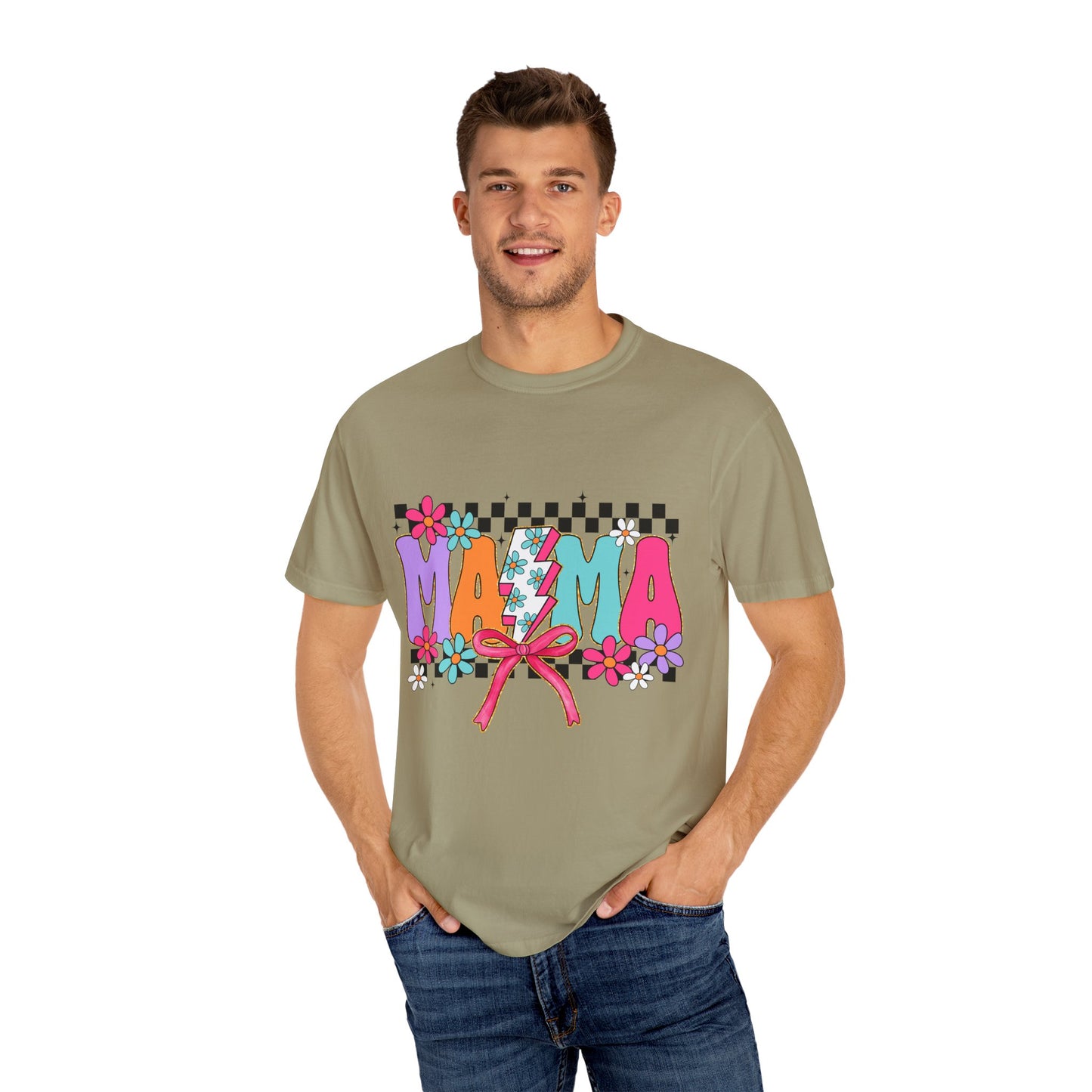 Colorful Mama T-Shirt | Vibrant Unisex Garment-Dyed Tee for Moms