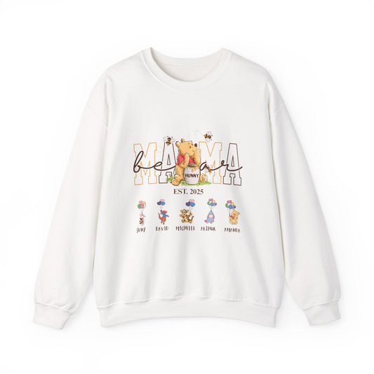 Custom Mama Bear Sweatshirt - Mama Est. 2025 - with Kid Name