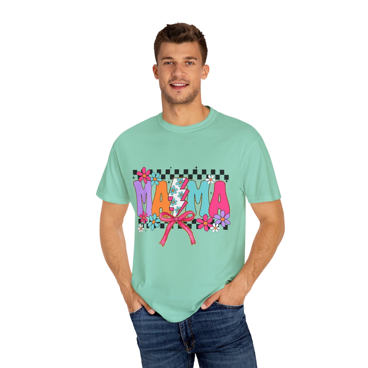 Colorful Mama T-Shirt | Vibrant Unisex Garment-Dyed Tee for Moms