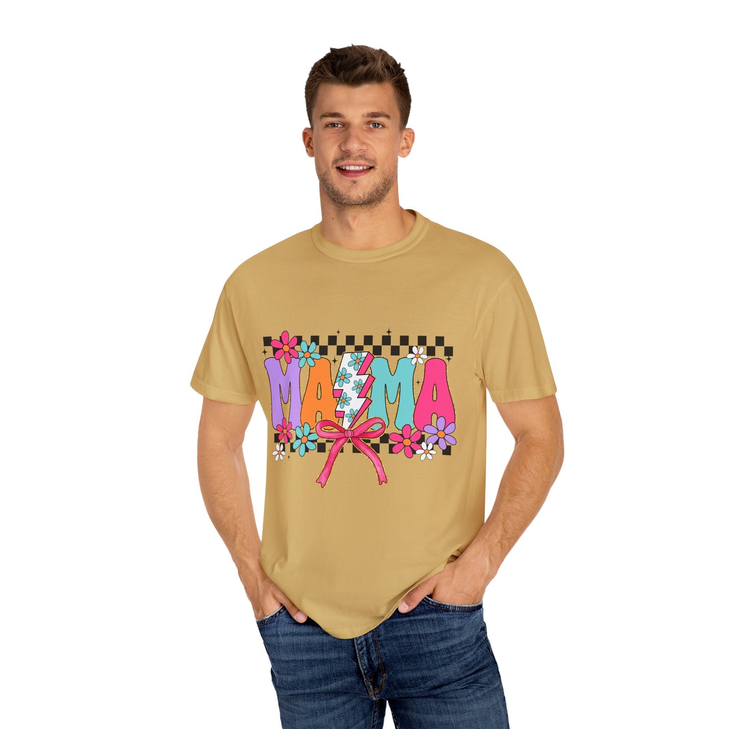 Colorful Mama T-Shirt | Vibrant Unisex Garment-Dyed Tee for Moms