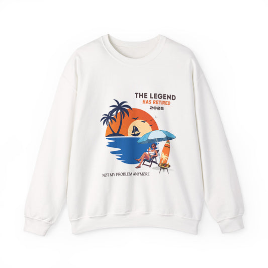 The Legend Sweatshirt - Unisex Heavy Blend Crewneck with Fun Retro Design